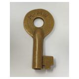 MPMW Brass Railroad Padlock Key Missouri Pacific