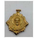 14K YELLOW GOLD PENDANT ACID & KEEGOLD TESTS AT