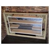 Mid Century Wall Mirror Curio Display