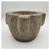 Antique Hand Chiseled Stone Mortar