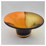 Teleflora Orange Glass Bowl