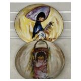 VINTAGE DE GRAZIA PAINTS HIS CHILDREN AT PLAY