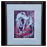 Limited Edition Egret Print Signed Numbered 1982