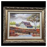 Original Painting on Canvas Signed Millie