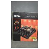 Royal Scrittore II Typewriter & Hard Shell