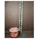 Vintage 1970s Seashell Hanging Plant Holder Boho