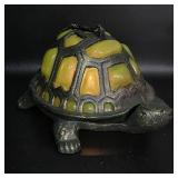 Cast Metal & Glass Hanging Votive Turtle  Candle
