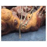 10K White Gold Watch Chain Bates & Bacon 5.3g