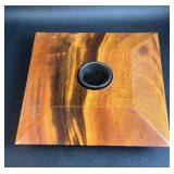 Handcrafted Wood Low Uddo Ikebana Vase/ Floral