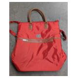 DVF STUDIO ORANGE FOLD OVER TOTE BAG