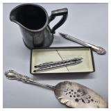 Silver Soldered Wallace Mug & Cross Pen Lot