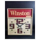 Vtg Winston Cigarettes Wall Clock Tobacciana
