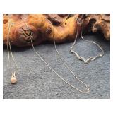 Three Sterling Silver Necklaces