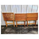 Vtg MCM Style TV Trays Folding