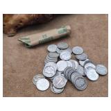 One Roll of 50 Misc Silver Dimes