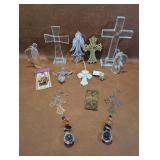 Christmas Decorations, Crystal Crosses & Angels+
