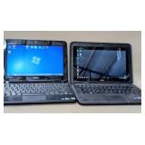 2- DELL WINDOW 7 SMALL LAPTOP COMPUTERS CLEARED &