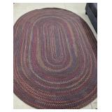 105" X 72" COLONIAL MILLS BRAIDED RUG