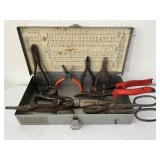 Tin Snips & Pliers Wiss Forged Steel in Metal Box