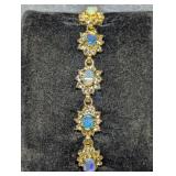Lovely Faux Opal Costume Jewelry Bracelet