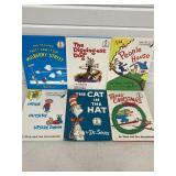 6 DR. SEUSS HARDBACK BOOKS THE CAT IN THE HAT,