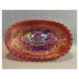 Imperial Molded Carnival Glass Windmill Dish