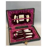 Antique Manicure / Etui / Sewing Kit , Bone Fish,