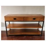 Console Table Craftsman Metal & Wood Media Table