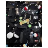 Flat of Earrings, Mostly Pierced for Resale or
