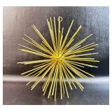 Vintage MCM Metal Art Spiked Hanging Orb