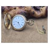 Antique Atlanta Pocket Watch w/ Key - Runs