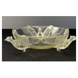 Vintage Jeannette Pheasants Glass Bowl No chips