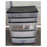 STERILITE 5 DRAWER STORAGE WITH SOME CONTENTS