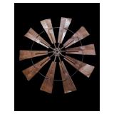 Metal Windmill Head Wall Art Farmhouse Decor