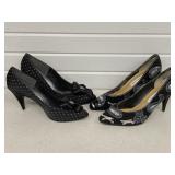 2 PAIR LADIES HIGH HOLL SHOES NIGHT LIFE BY LIFE