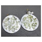 2 New Pair Pierced Earrings Freshwater Pearls &