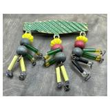 Whimsical Brooch Pin Mid Century Retro