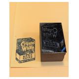 Vintage Letterpress Stamp for CRYSTAL WHITE SOAP
