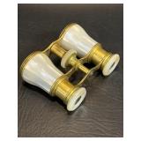 Vintage Brass & MOP Opera Glasses Mother of