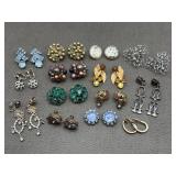 Clip On Screw Back Earrings Costume Jewelry
