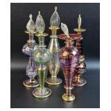 Blown Glass Perfume Bottle One Dip Damage Noted