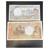 French Polynesia / Pacific Territories 500 1000