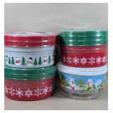 NEW CHRISTMAS LIDDED CONTAINERS