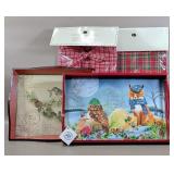 MICHEL DESIGN NEW TRAY, FABRIC BASKETS NEW &