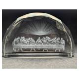 Last Supper 3D Scene Etched Glass