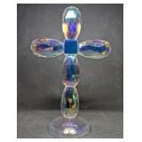 Oleg Cassini 10" Crystal Iridescent Prism Cross