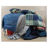 SCARVES, LAP COVER & CHRISTMAS TOTE