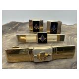 MOP Shriner Anson & Masonic Swank Cufflinks & Tie