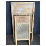 2 METAL WASHBOARDS