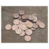 33 - Uncirculated 1962 LHC Lincoln Head Pennies